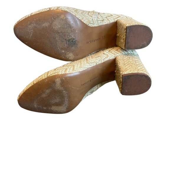 Band of Gypsies Andrea Ankle Booties Boots Block Heel Jute Textured Size 9.5 - Picture 8 of 12